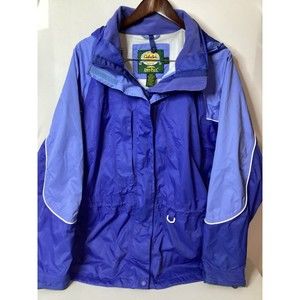 Cabelas Dry- Plus Blue Long Sleeve Full Zip Hooded‎ Jacket Men Size XL Reg